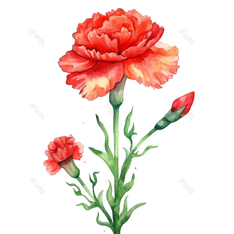 花卉插画图片,元素,PNG,免抠素材